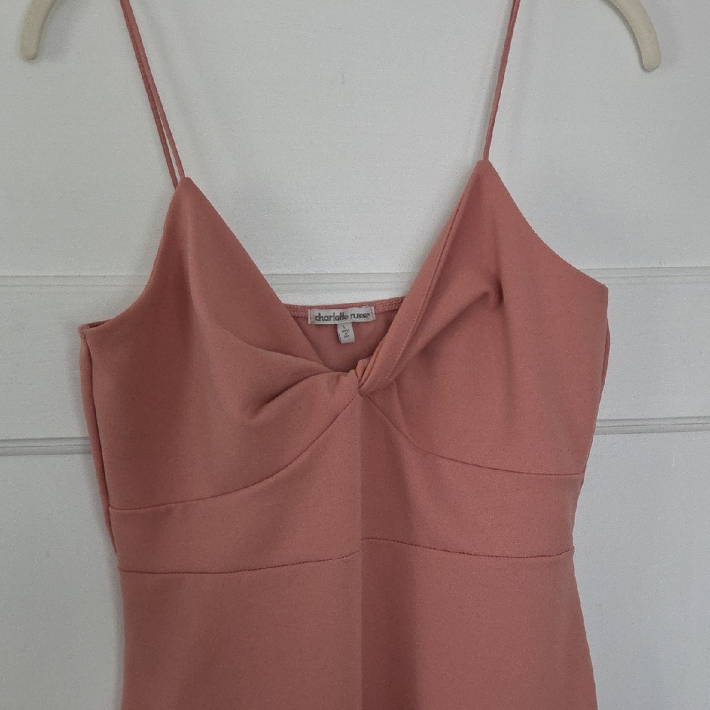 Charlotte Russe Blush Pink Spaghetti Strap Dress